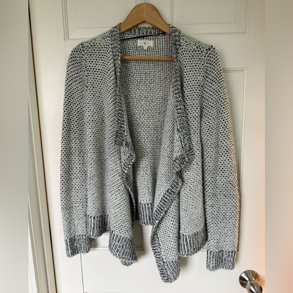 Lou & Grey drapey grey sweater size S